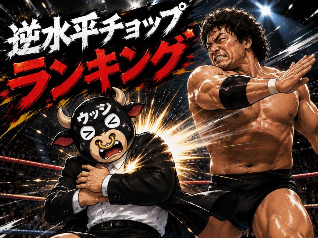 プロレス逆水平チョップ対決!ナンバーワンは誰だ?歴代最強5選を部長が決定【2026】