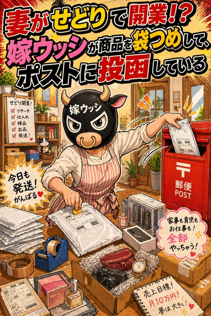 妻がせどりで自営業になった話【仕入れ先は教えない理由】