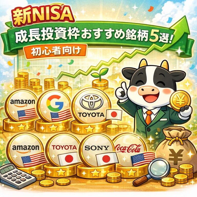 新NISA成長投資枠おすすめ銘柄5選！初心者向け