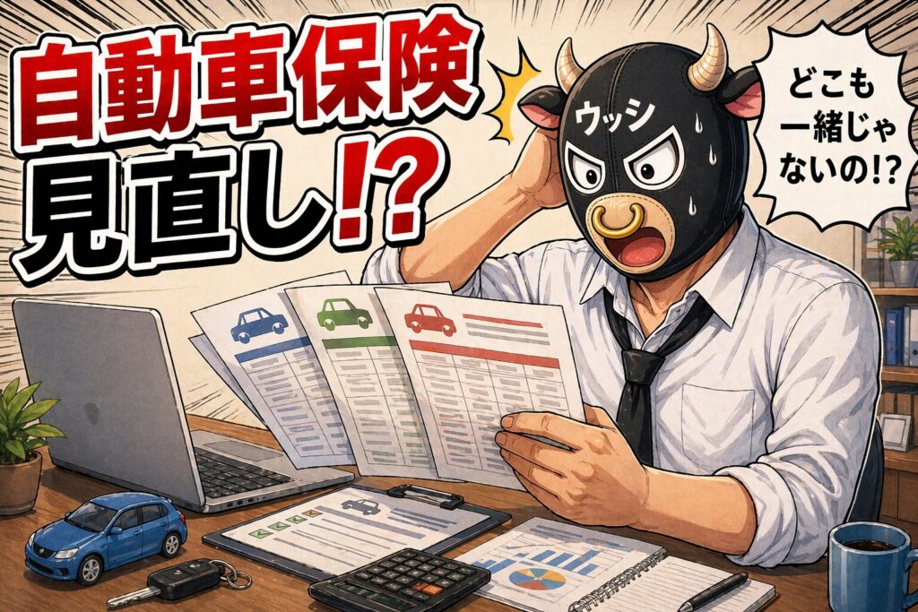 自動車保険を見直したら年間62,400円節約できた話