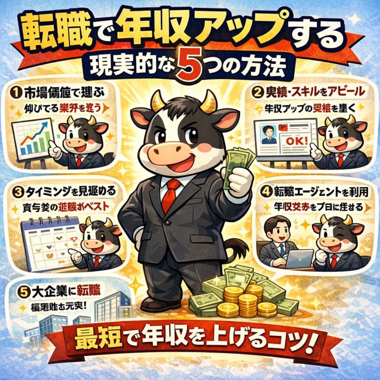 転職で年収アップ！30代向け現実的な5つの方法